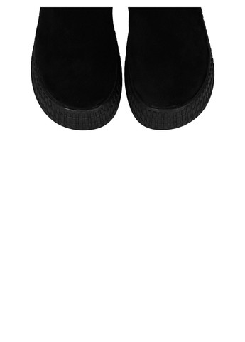 Осенние челси осенние черные из натурального спилка-замши. KASANDRA из натуральной замши