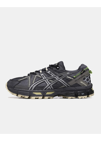 Черные демисезонные кроссовки мужские asics gel-kahana 8 gray marathon running gore-tex асикс гель кахано No Brand