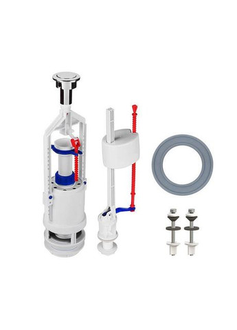 Арматура для бачка унітазу нижня подача 1/2 кнопка АБК-04 SoloPlast No Brand (370286472)