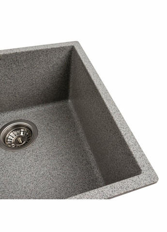 Гранитная мойка для кухни 4040 RUBA матовый серый Platinum (336938555)