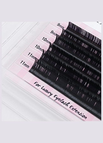 Вії для нарощування вигин Д-0.10 mini мікс 14-16 чорні Lash Secret (314932887)