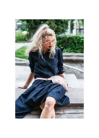 Поясная сумка женская кожаная через плечо Spirit розовая BlankNote (302008233)