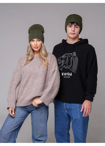 Молодіжна двошарова шапка біні лонг No Brand Шапка біні лонг лопата (362411553)