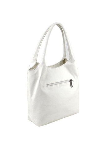 Повседневная вместительная женская сумка-хобо 50678 белая Voila (348418704)