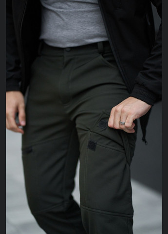 Хаки повседневный, кэжуал зимние брюки Intruder