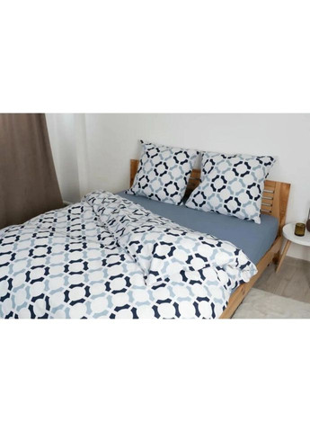 Простынь-чехол на резинке евро Вдохновение 2-04019-26858 200х200 см голубая ТЕП (327791813)