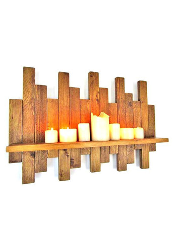 Настенная полка из дерева Редженси капучино (НСП-005709) No Brand (328081269)