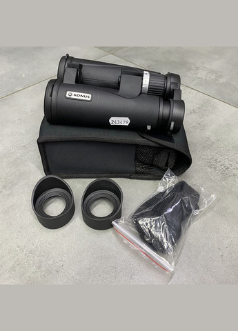 Бінокль Mission-HD 8x42, широке поле огляду, змінні наочники, чохол Konus (338625277)