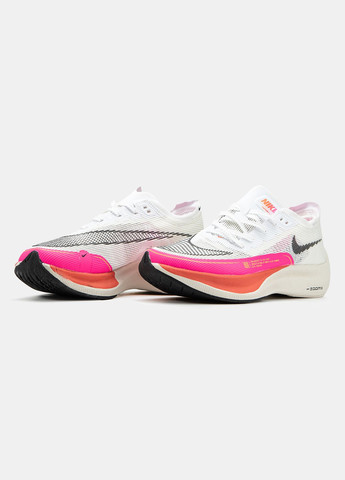 Кросівки жіночі Nike Air Zoom Vaporfly White Pink | Найк Аір Зум Вапорфлай білі No Brand білі демісезони (332985935)