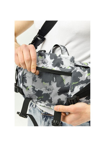 Большая мужская поясная сумка бананка DynamicDart тканевая с принтом Sambag (329692763)