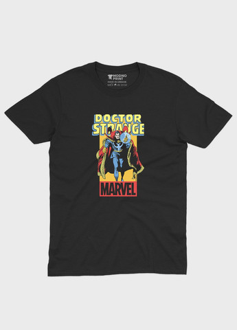 Чорна чоловіча футболка з принтом супергероя - доктор стрендж (ts001-1-bl-006-020-003) Modno