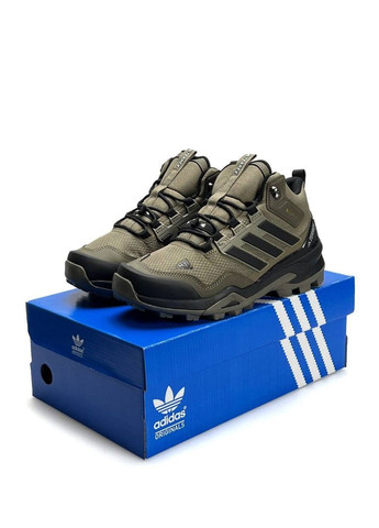 Чоботи зимові Adidas No Brand Terrex Fur Khaki Black (369627955)