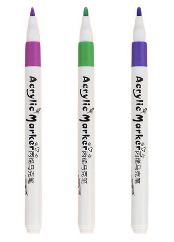 Набор акриловых маркеров Acril36, 36 цветов в кейсе. No Brand - (362376163)