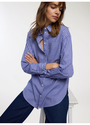 Синяя блузка женщин Terranova