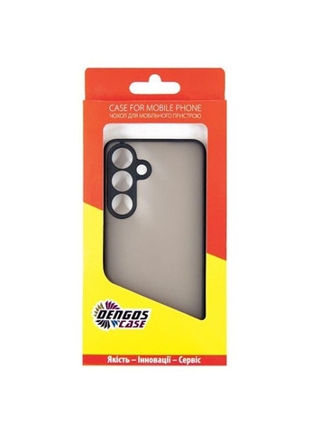 Чохол до мобільного телефона (DG-TPU-MATT-147) DENGOS Matte Samsung Galaxy S24+ Black (326593734)