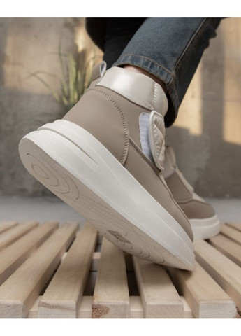 Жіночі черевики lunar beige/camel No Brand бежеві зими (360405093)