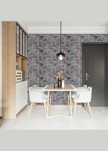 Декоративная ПВХ панель мозаика 960х480х4мм Бежевый мрамор SW-00001433 Sticker Wall (327429476)