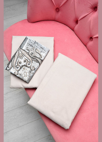 Комплект постільної білизни євро з принтом світло-коричневого кольору Let's Shop (317241575)