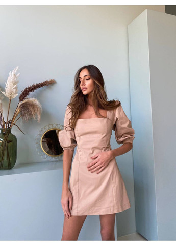 Бежева сукня melissa бежевого кольору milirud