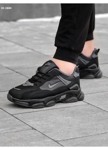 Чорні літні кросівки nike air total black найк аір макс тн плюс No Brand