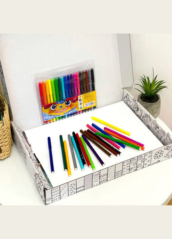 Раскраска Алфавит, Мега большая расцветка, набор с фломастерами, 120х150 см Кавун раскраска (316546285)