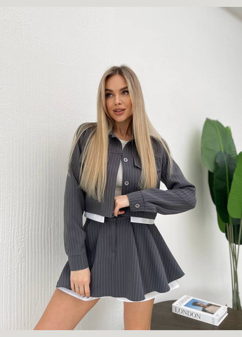 Жіночий костюм 2-ка (спідниця-шорти+піджак) Fashion (322841535)
