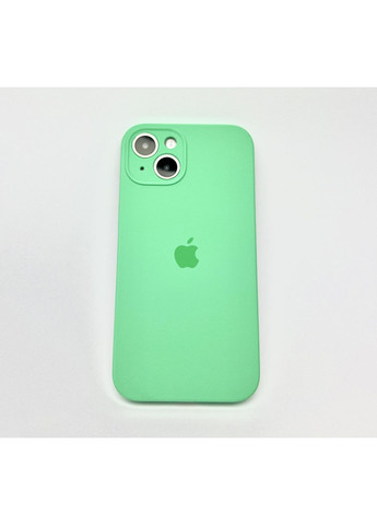 Чехол на айфон 13 Silicone case для 13 full camera с микрофиброй силиконовый Mint / No Brand (369136960)