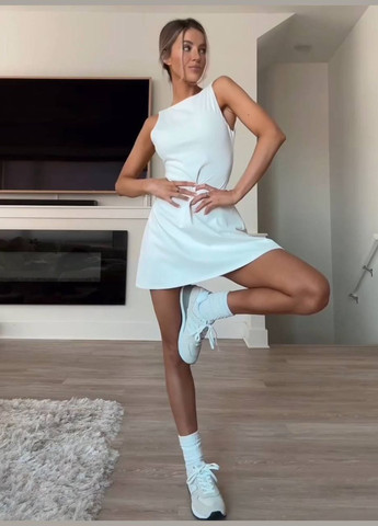 Молочное повседневный женское платье-комбинезон Avanti однотонное