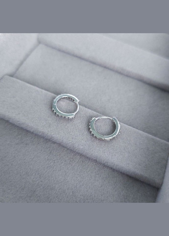 Серьги кольца для хряща 8 мм (пара) посеребренные DeKolie (296481772)