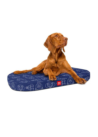 Лежанка для собак со сменным чеxлом Relax Собаки S 55x40 см WAUDOG (283608639)