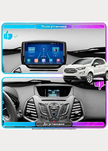 Штатна магнітола для Ford EcoSport I 2014-2018 екран 9" 6/128Gb 4G Wi-Fi GPS Top 10шт Lesko (336204676)