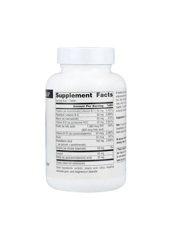 B-50 комплекс, 50 мг, 50 таблеток Source Naturals (356174532)