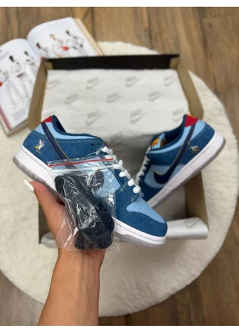 Червоні кросівки чоловічі nike sb dunk low pro x why so sad? the predatory bird найк сб данк червоні демісезон No Brand