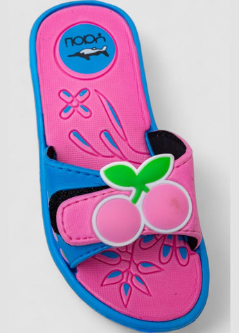 Розовые пляжные шлепанцы детские для девочек Ager