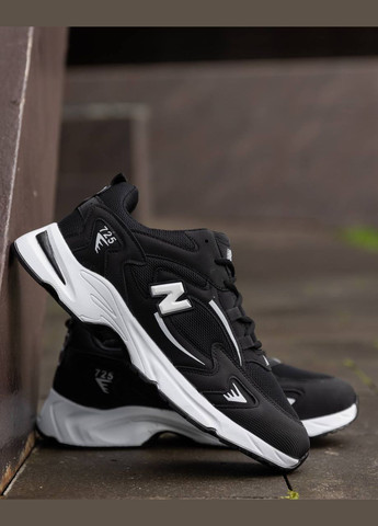 Черные всесезонные кроссовки Vakko New Balance 725 Black White