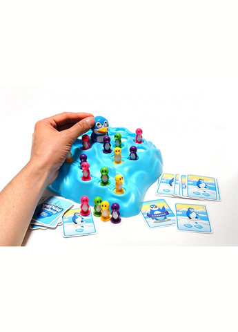 Гра настільна дитяча сімейна "Змагання Пінгвінів", українська версія, для 2 4х учасників. Fun Game (316319080)