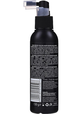 Спрей для волосся Salon Professional Flexible Hold Hair Modeling Spray with Keratin 130ml (631691-31024060) Venita (368649690)