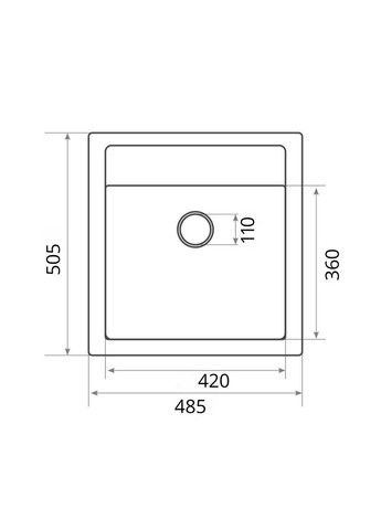 Гранітна мийка для кухні FIESTA 5149 матова Титан Valeso (342072127)