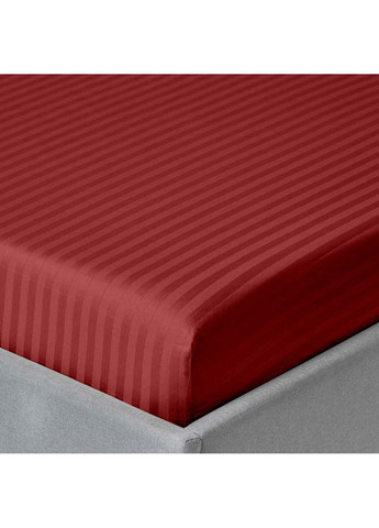 Двоспальна постіль сатин з простирадлом на гумці BURGUNDY 180х220 см Cosas (307477802)