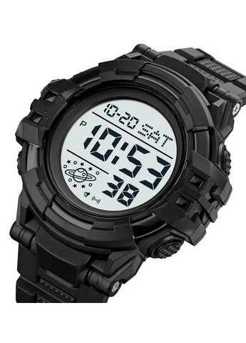 Мужские спортивные часы 2003 (Черные с белым) Skmei (314483134)