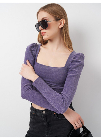 Фіолетова блуза H&M