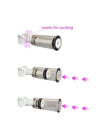 Помпы для сосков Nipple Erector Set 1,8 маленькие спиральные No Brand (303881048)