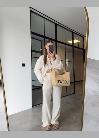 Женский лёгкий муслиновый костюм No Brand Б776-913/4 (341280184)