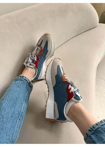 Комбіновані Осінні кросівки чоловічі new balance 327 multicolor v2 нью беланс 327 No Brand