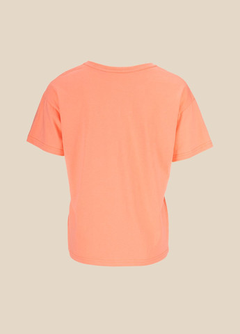 Персиковая летняя футболка LAWA