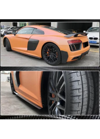 Боковые пороги V3 (Карбон) для Ауди R8 2015- гг Audi (392722455)
