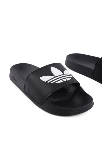 Черные мужские шлепанцы fu8298 черный резина adidas