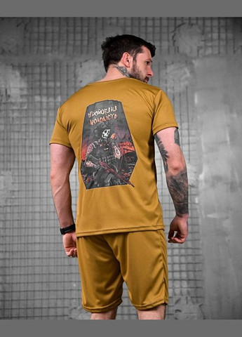 Тактичний чоловічий літній костюм з принтом Молодість койот No Brand