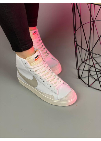 КРОССОВКИ ЖЕНСКИЕ NIKE BLAZER VINTAGE 77 WHITE BEIGE НАЙК БЛЕЙЗЕР No Brand бежевые демисезоны (368855956)