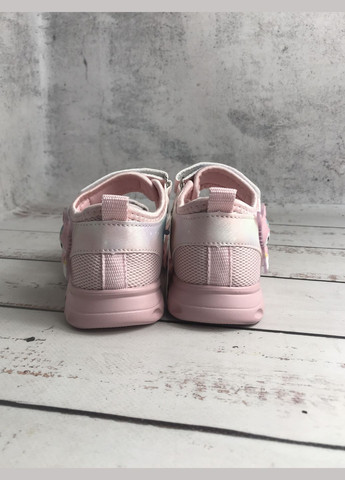 Розовые детские босоножки для девочки bbt.kids розовый (566-1) No Brand с бантом